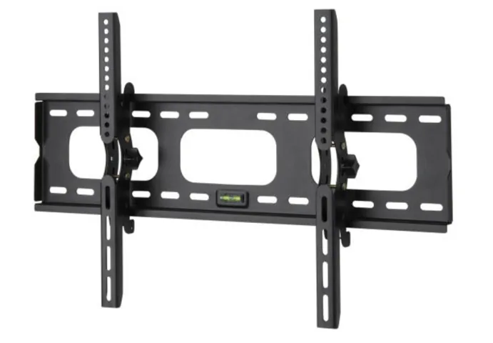 Example fixed or tilt TV bracket with wall plate and two vertical TV rails
